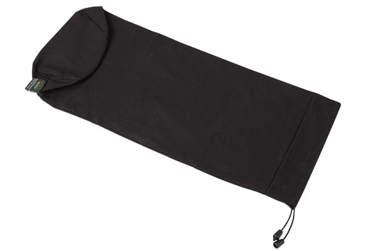 Bezug aus Baumwolle für Kissenrolle 50x14 cm (schwarz)