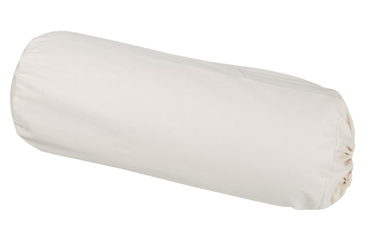 Bezug für Kissenrollen 70x25, Baumwolle (Naturweiß)