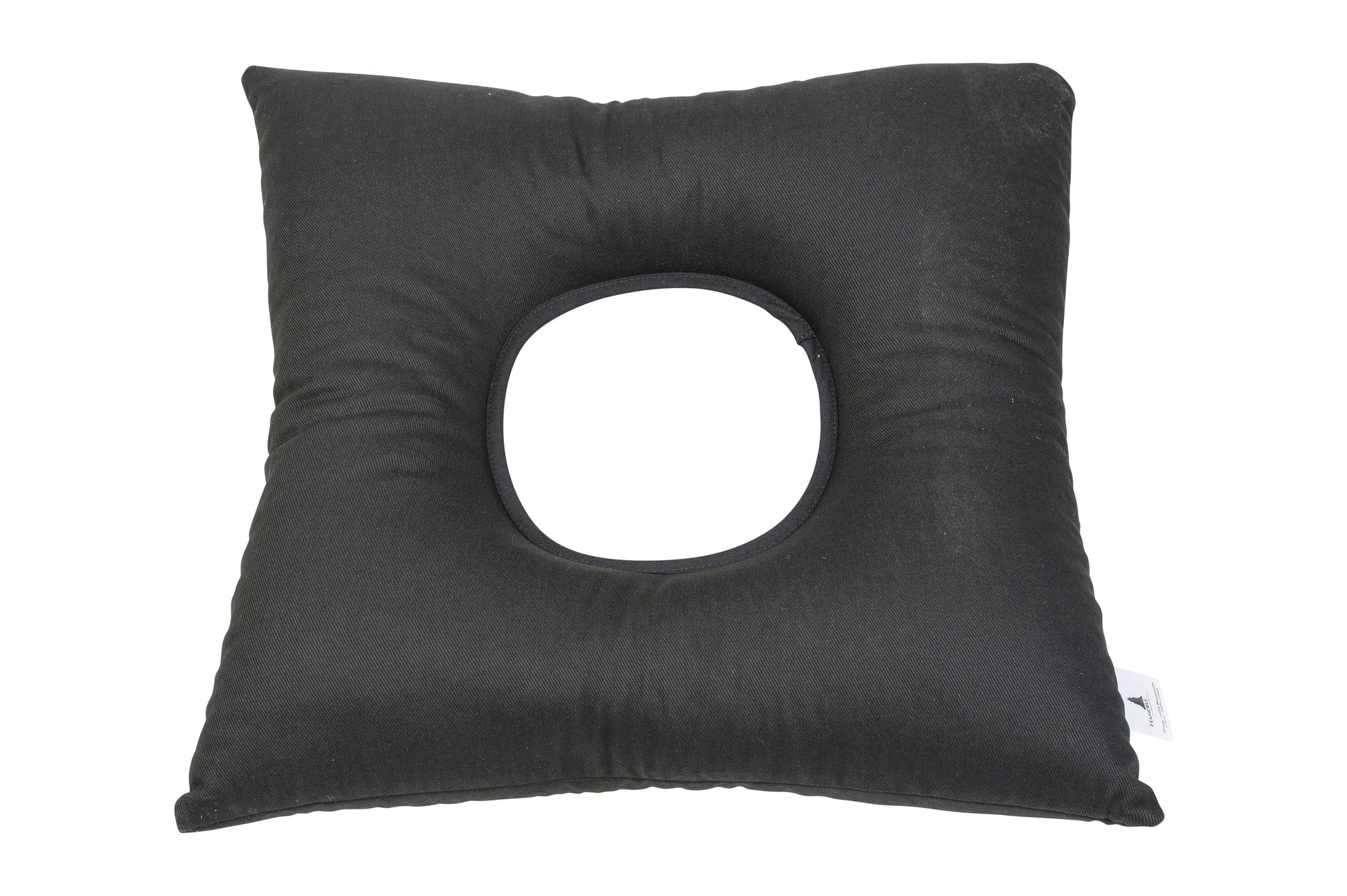 Lochkissen mit Füllung aus Buchweizenspelz 40x40 cm (schwarz)