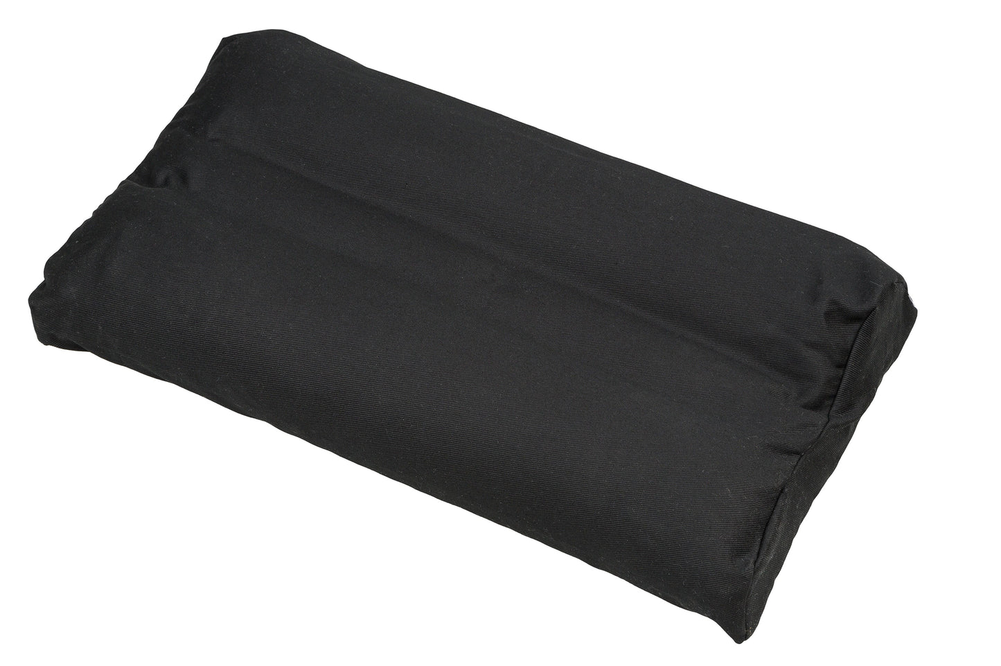 Kopfkissen mit Buchweizenfüllung und abnehmbarem Bezug 50x30 cm (schwarz)