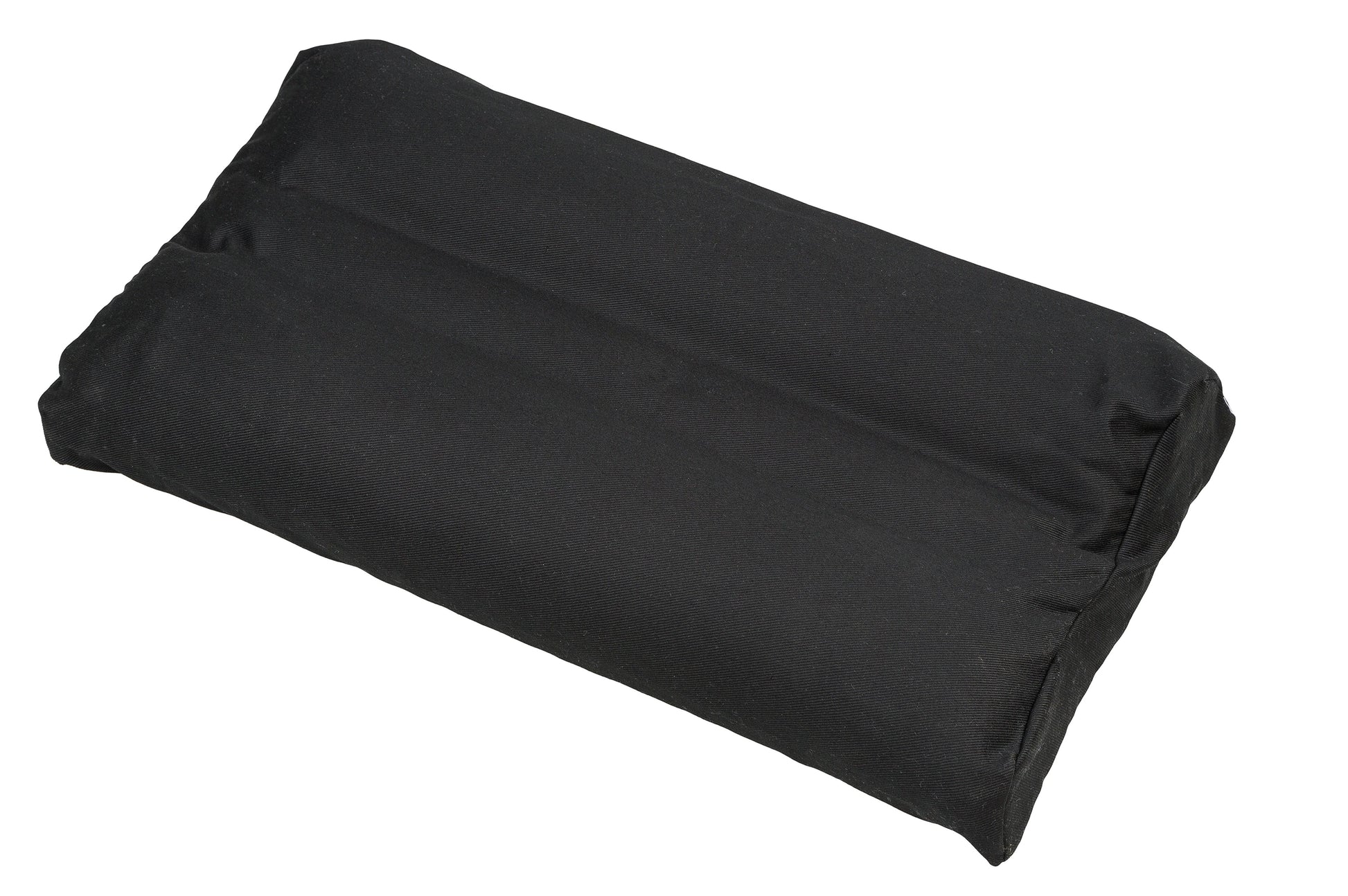 Kopfkissen mit Buchweizenfüllung und abnehmbarem Bezug 50x30 cm (schwarz)