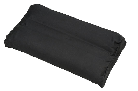 Kopfkissen mit Buchweizenfüllung und abnehmbarem Bezug 50x30 cm (schwarz)