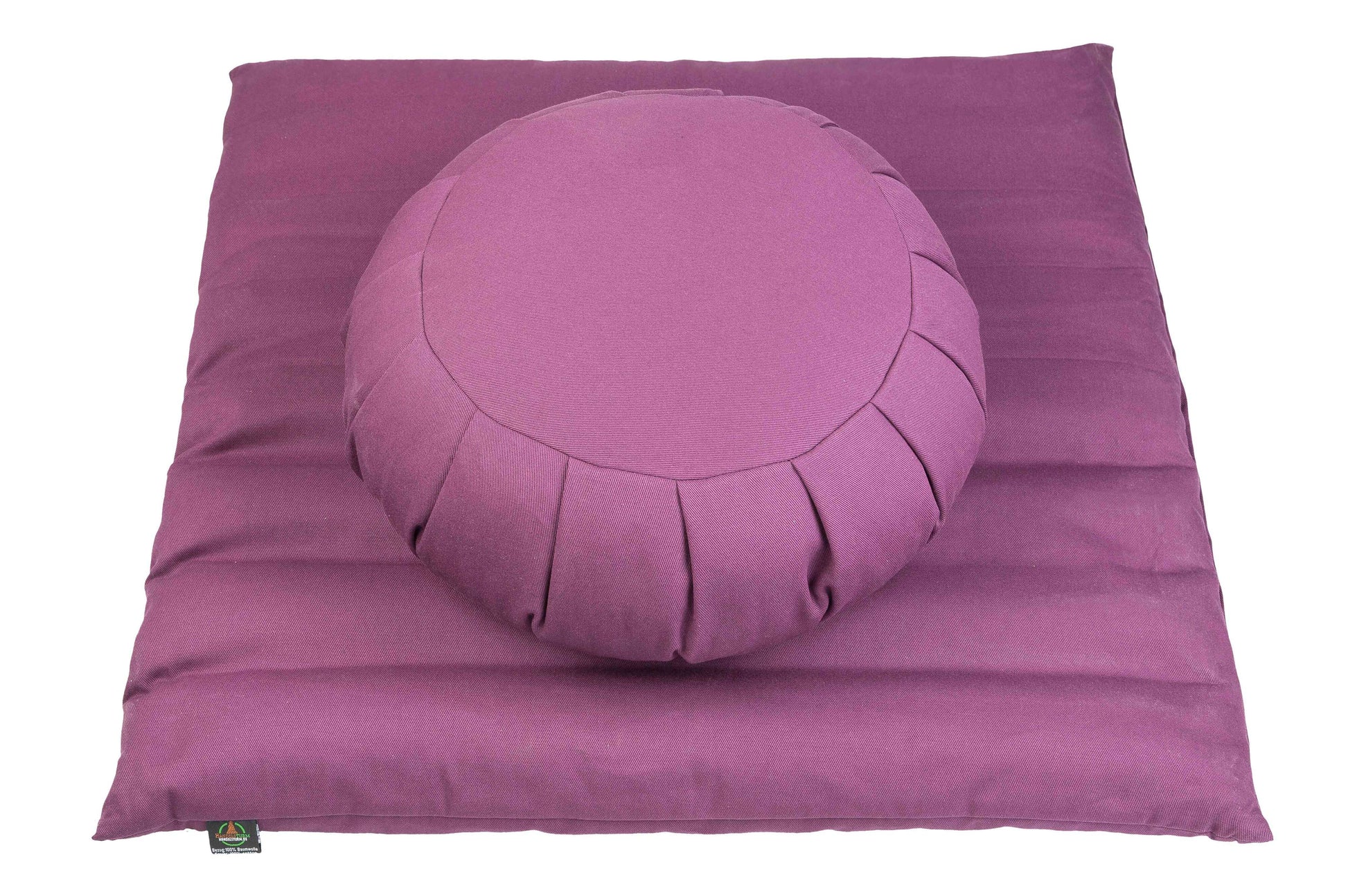 Meditationsset mit Füllung aus Buchweizenspelz (lila)