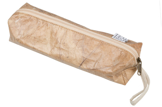 Federtasche aus Teakblättern (beige)