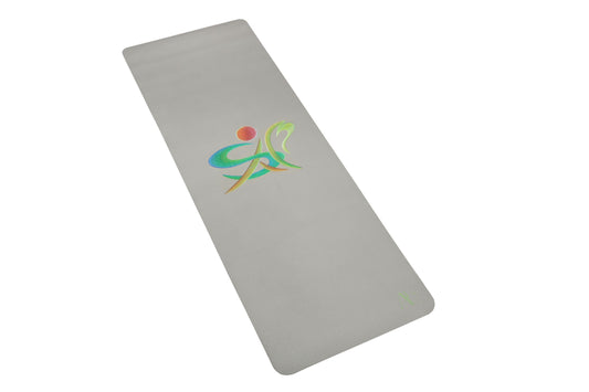 SoHam Art Yogamatte 180x60 cm grau mit Druck von Ulrike Streifler