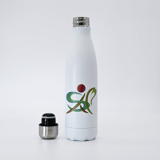 Trinkflasche aus Edelstahl SoHam weiß 0,5l, 27cm
