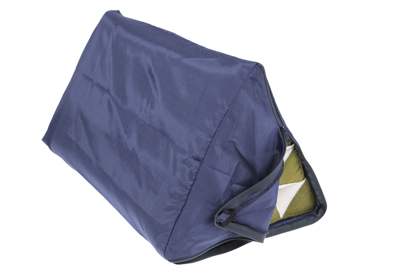 Thaikissen Dreieck mit blauem Bezug 50x30 cm (bambusgrün)