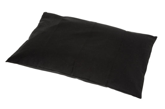 Kissen Baumwolle/Buchweizen 60x40 cm (schwarz)