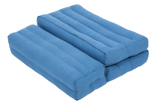Faltbares Meditationskissen (lichtblau)
