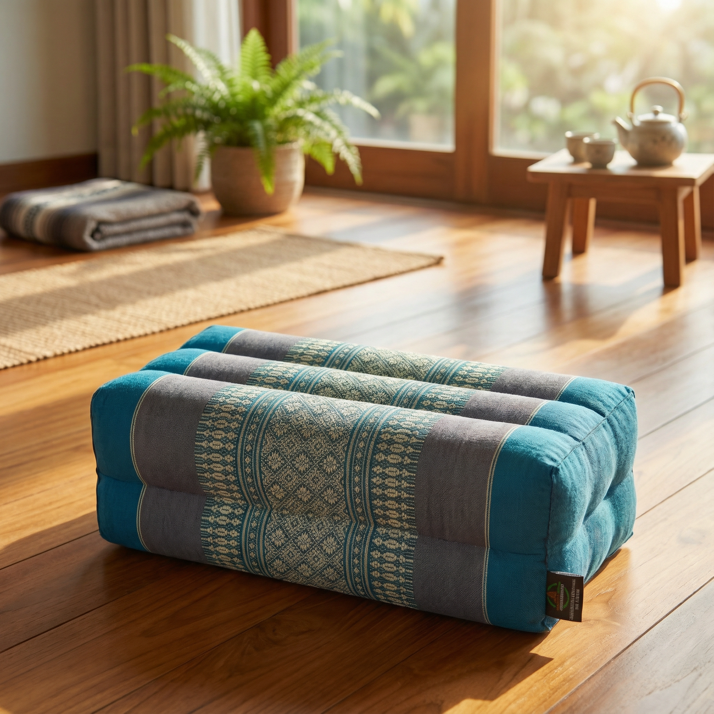 Kapokkissen Block 35x15x10 cm (blautöne)