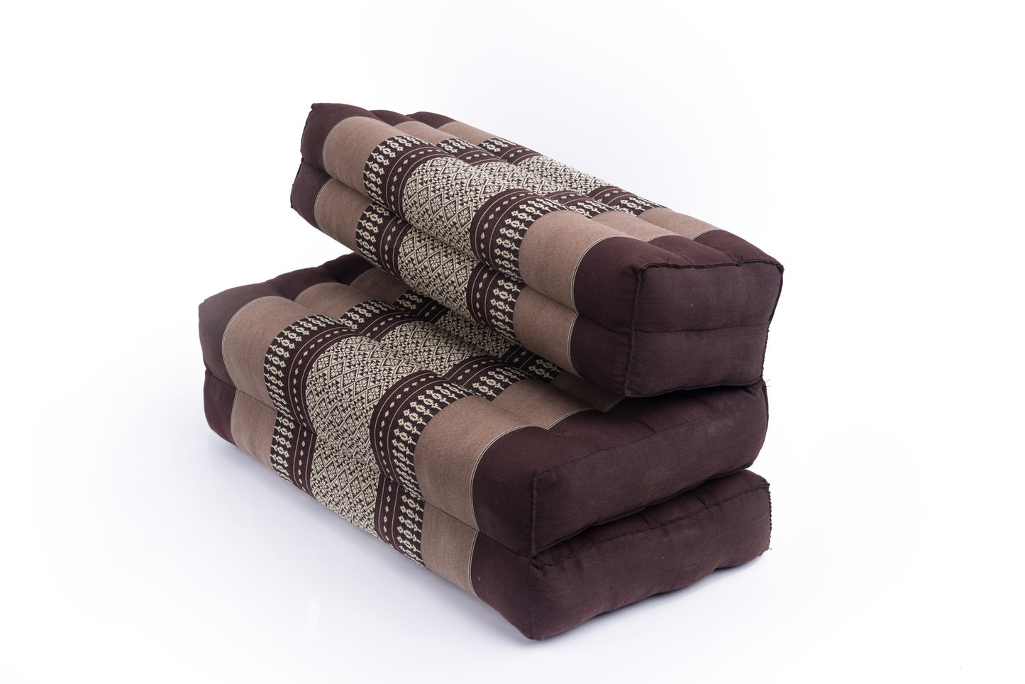 Faltbares Meditationskissen 50x15x10 cm (erdtöne)