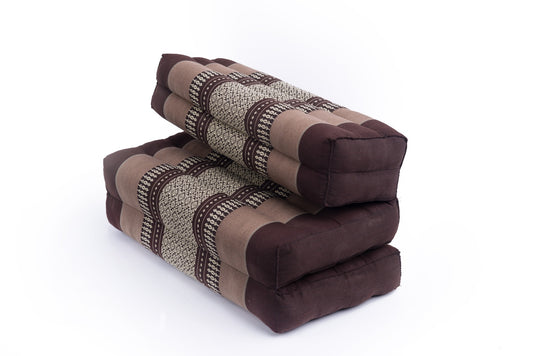 Faltbares Meditationskissen 50x15x10 cm (erdtöne)