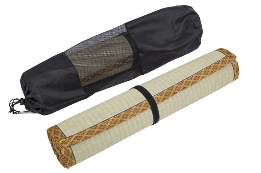 Rutschfeste Matte (safran/gold) + Tasche