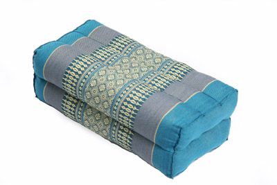 Set: Dreiecksmatte + 2 Meditationskissen mit Kapok Füllung