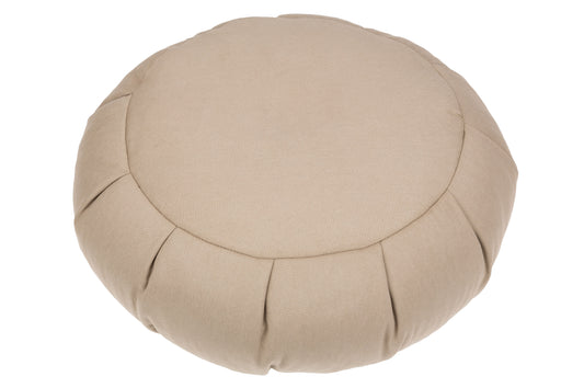 Zafu Kissen Buchweizen/Baumwolle ca. 40x15 cm (Sandgrau)