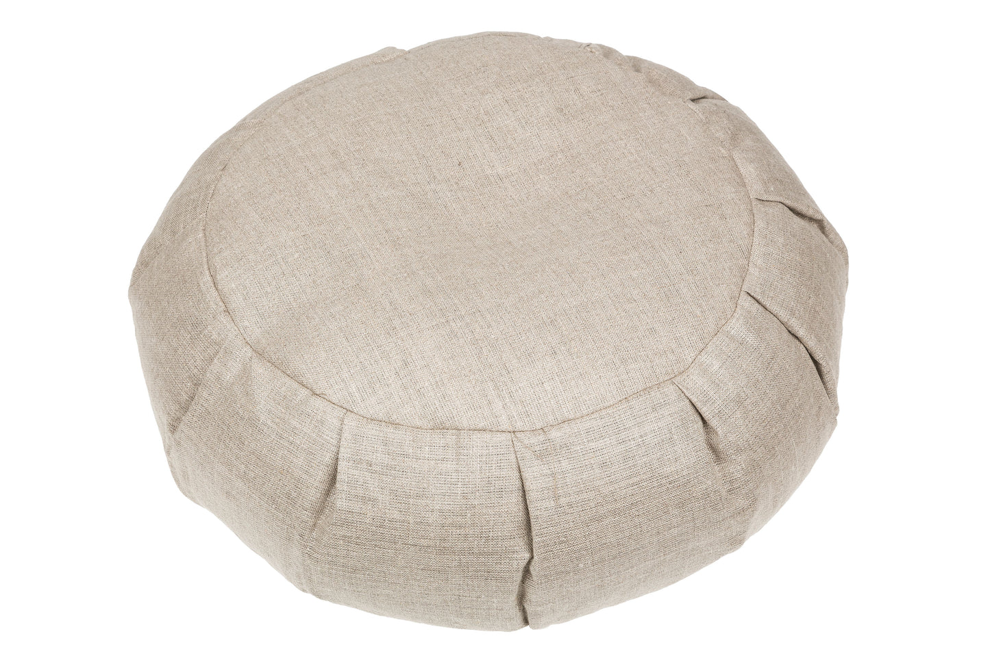 Zafu Kissen Buchweizen/Leinen ca. 40x15 cm (Naturbeige)