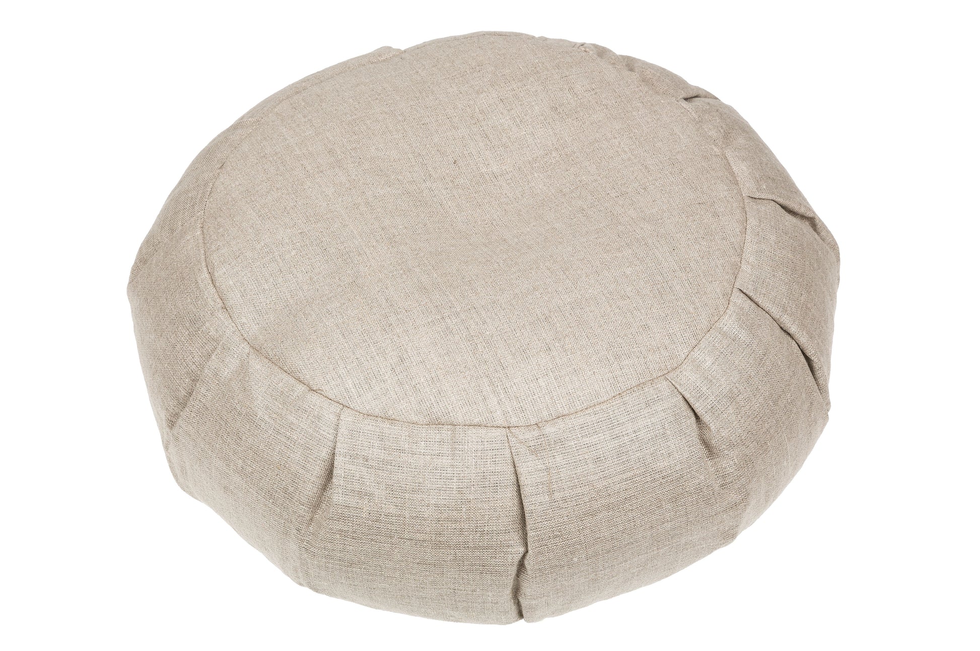 Zafu Kissen Buchweizen/Leinen ca. 40x15 cm (Naturbeige)