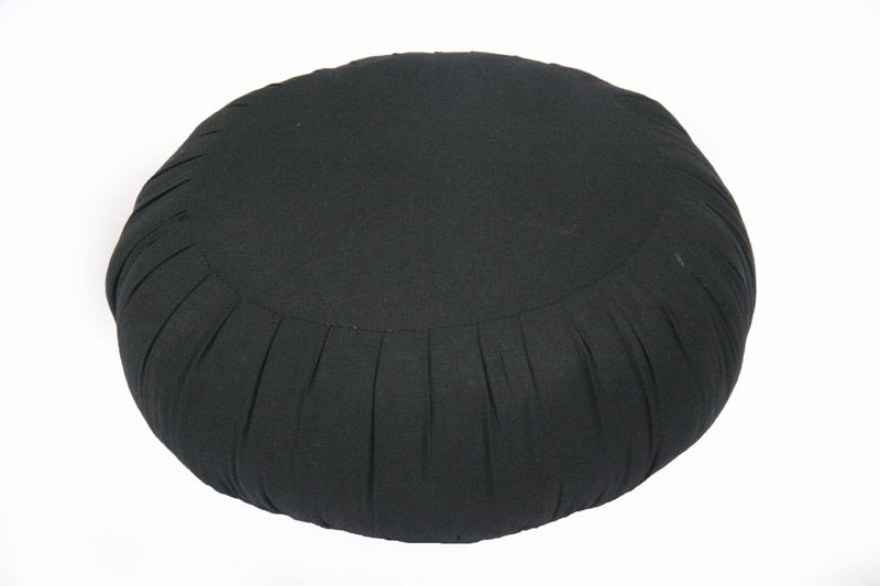 Zafu Kissen Naturbaumwolle ca. 38x21 cm (schwarz)