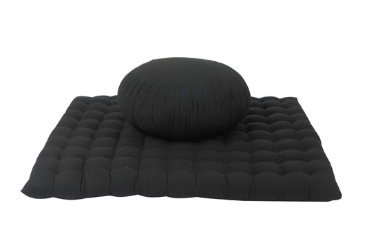 Meditationsset Baumwolle schwarz